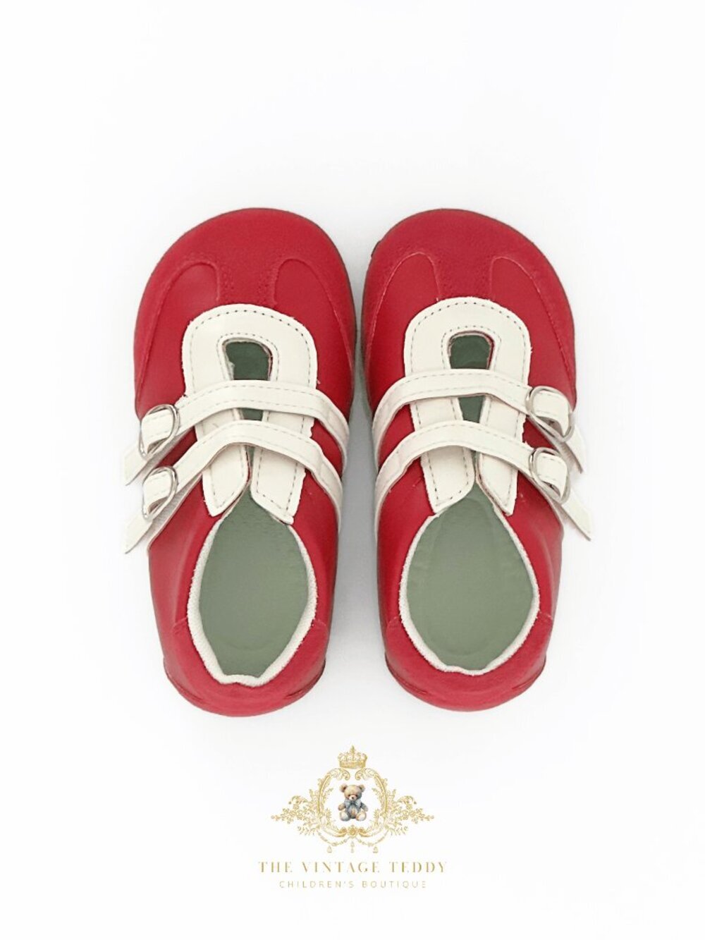 NWT Cute Girls Sneakers Children's Shoes Kicks Athletic Sports Stripes Red 8.5 - Picture 4 of 4